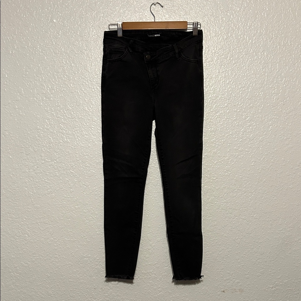 Fashion Nova Black High-Rise Skinny Jeans